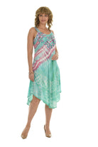 Tie Dye Sleeveless Midi Dress - Shoreline Wear, Inc.