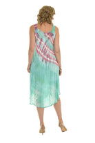 Tie Dye Sleeveless Midi Dress - Shoreline Wear, Inc.