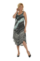 Tie Dye Sleeveless Midi Dress - Shoreline Wear, Inc.