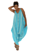 Printed sleeveless Harem Jumpsuit - Shoreline Wear, Inc.