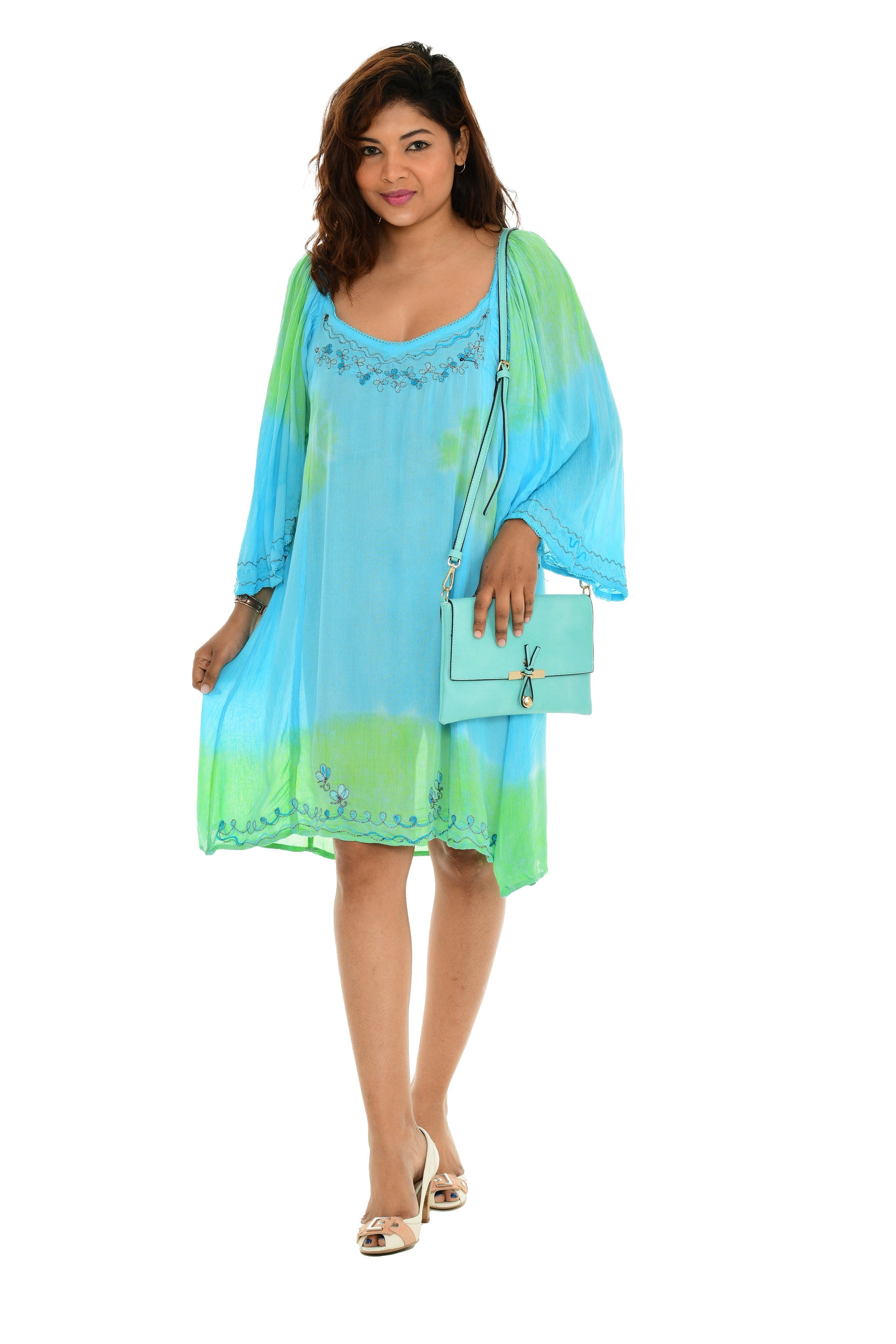 sachin and babi light blue dress My Choice | Dresses | My Choice Vintage Womens Tie Dye Hand Embroidered  Dress