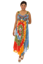 Spiral Tie Dye Sleeveless Long Sundress - Shoreline Wear, Inc.