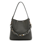 Hobo with Acrylic Chain and Scarf Detail - Charming Charlie
