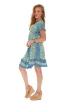 Short Sleeve V-Neck Floral Dress - Charming Charlie