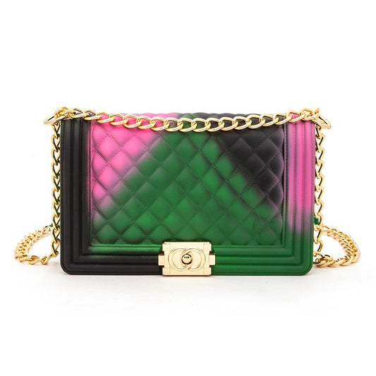 Mix Tone Textured Jelly Shoulder Bag – Charming Charlie