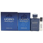 SALVATORE FERRAGAMO UOMO URBAN FEEL MENS SET- 3.4 OZ EDT SPRAY, .34 OZ EDT - Charming Charlie