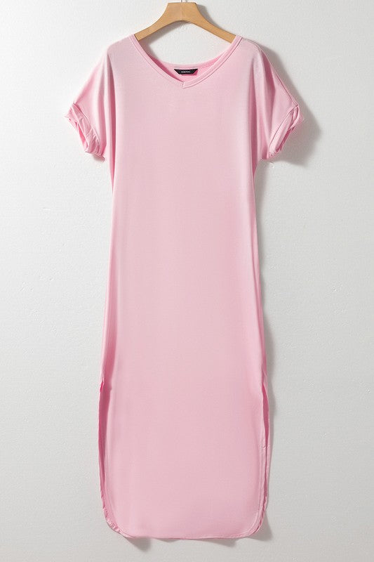 Women Hidden Pocket Splits Maxi T-shirt Dress – Charming Charlie Women Hidden Pocket Splits Maxi T-shirt Dress – Charming Charlie
