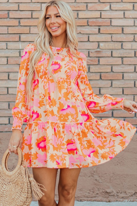 Women Smocked Lantern Sleeve Ruffle Mini Dress – Charming Charlie Women Smocked Lantern Sleeve Ruffle Mini Dress – Charming Charlie