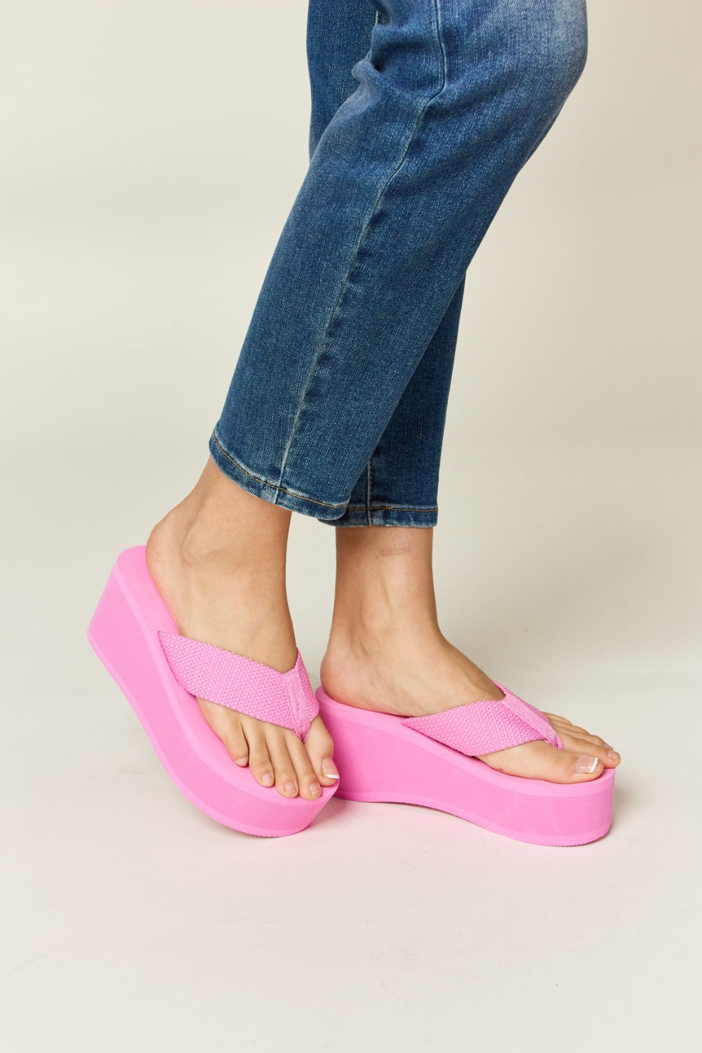 WILD DIVA Open Toe Platform Wedge Sandals - Charming Charlie