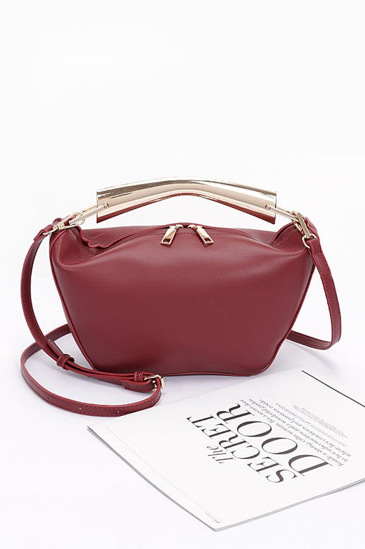 Gold Bar Handle Iconic Swing Bag – Charming Charlie