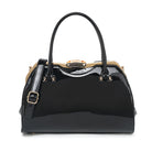 Patent Leather Frame Satchel - Charming Charlie