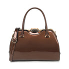 Patent Leather Frame Satchel - Charming Charlie