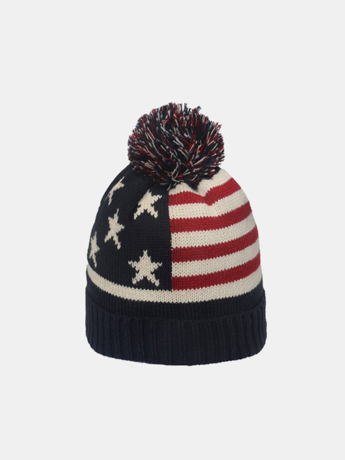 Roll Rim US Flag Knit Hat - Charming Charlie