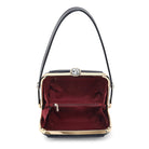 Small Croco Patent Leather Frame Satchel - Charming Charlie