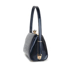 Small Croco Patent Leather Frame Satchel - Charming Charlie