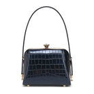 Small Croco Patent Leather Frame Satchel - Charming Charlie