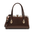 Patent Leather Frame Satchel - Charming Charlie