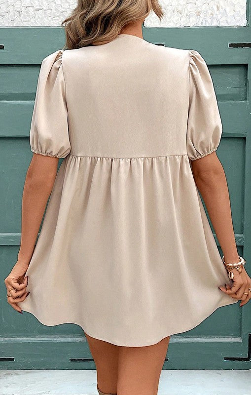 Tie front babydoll dress – Charming Charlie