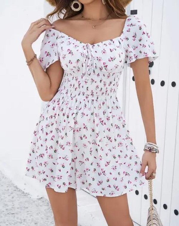 off shoulder ditsy floral dress Off-Shoulder Ditsy Floral Dress – Charming Charlie
