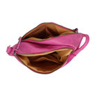 Multi Zip Crossbody Hobo with Flower Charm - Charming Charlie