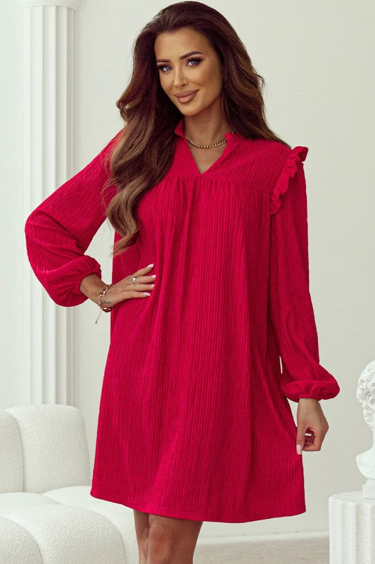 loose fitting mini dress ARRANGE textural embellished scoop neck loose fit mini dress in silver