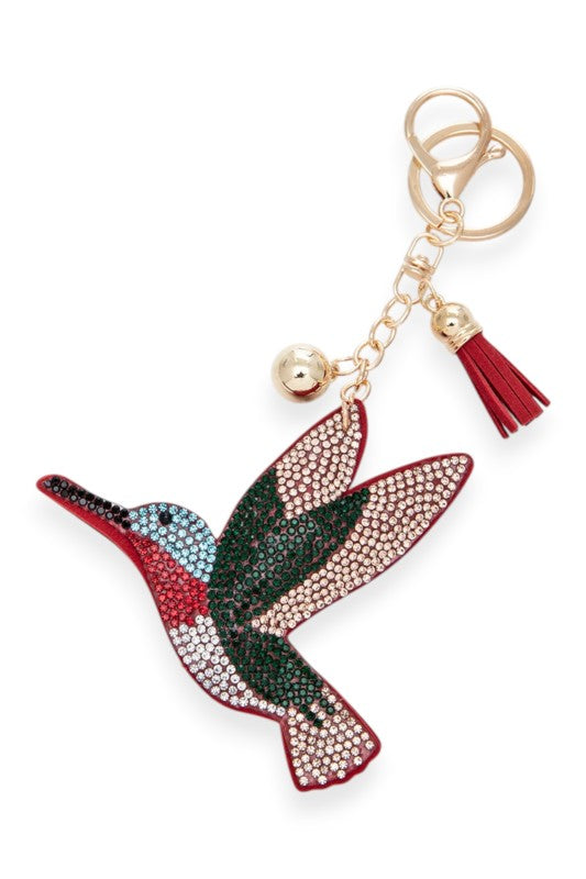 Humming Bird Rhinestone Pillow Key Chain – Charming Charlie