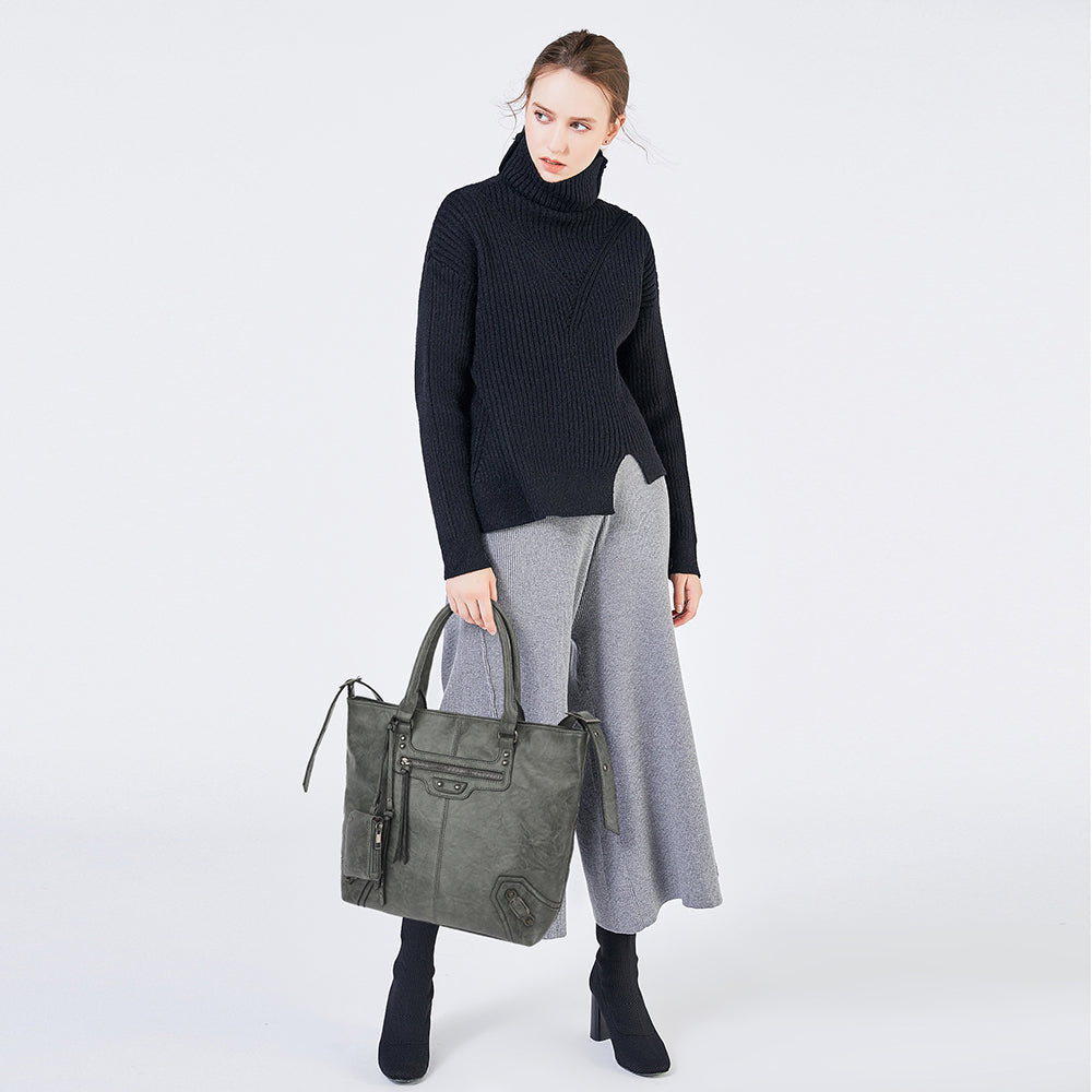 Removable Strap Crossbody Hobo with Front Zip Pocket - Charming Charlie