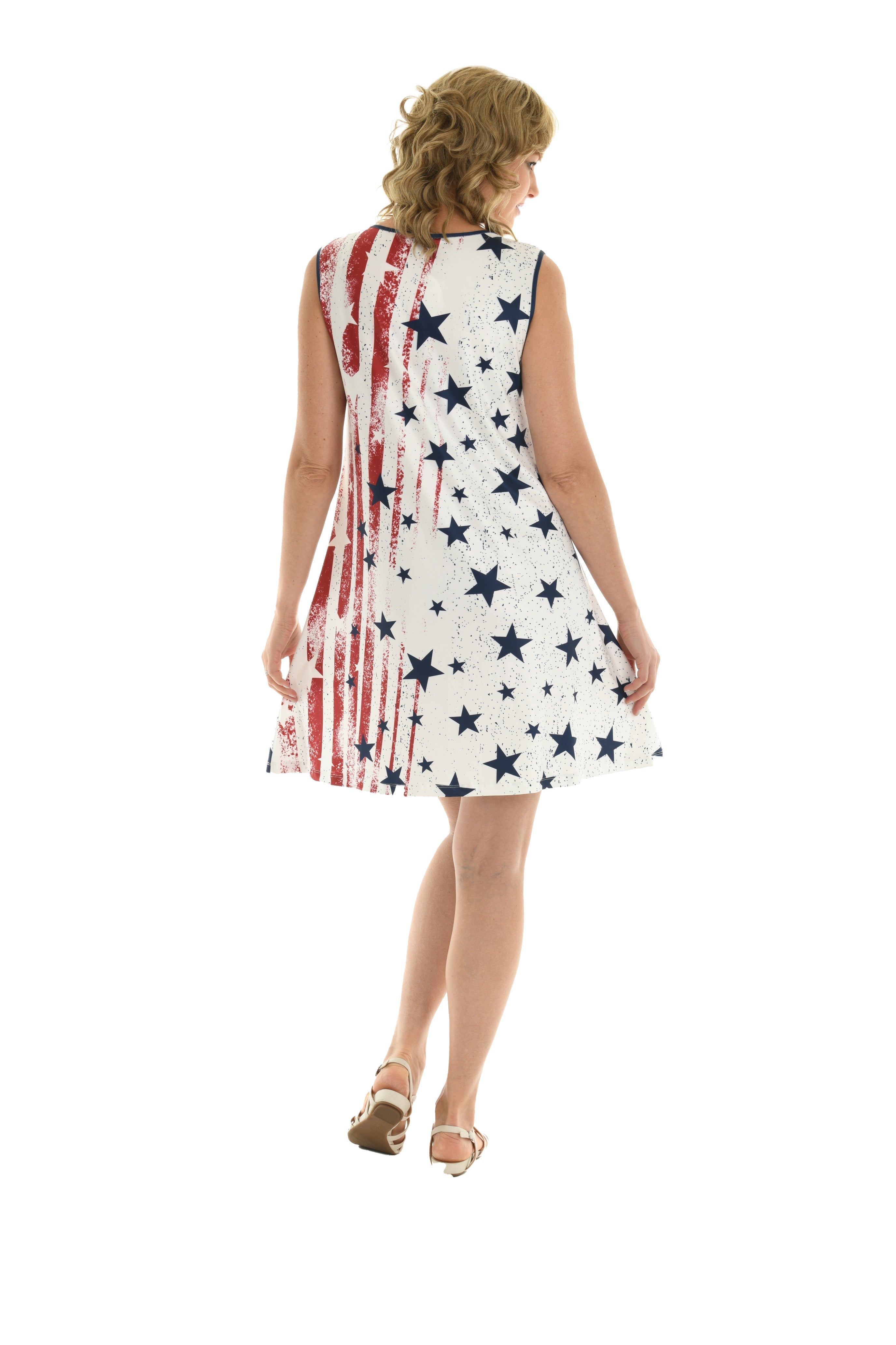 Star & Stripe Sleeveless Dress - Shoreline Wear, Inc.