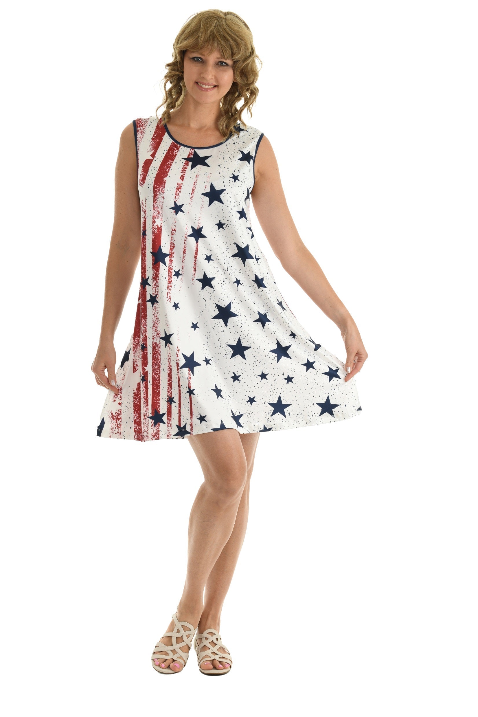 Star & Stripe Sleeveless Dress - Shoreline Wear, Inc.