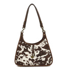 Double Handle Satchel with Whipstitch Detail and Charm - Charming Charlie