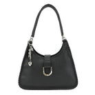 Double Handle Satchel with Whipstitch Detail and Charm - Charming Charlie