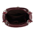 Double Handle Satchel with Whipstitch Detail and Charm - Charming Charlie
