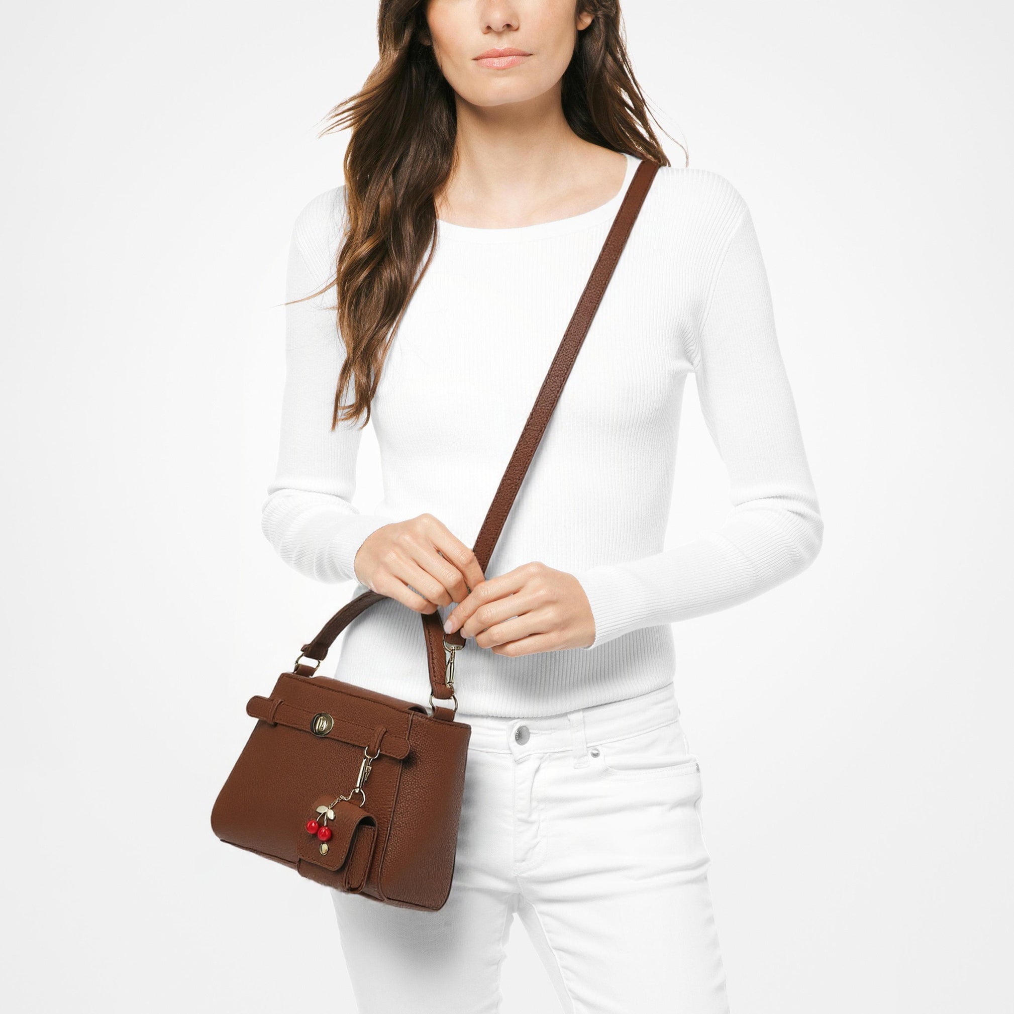 Satchel with Ear Bud Case and Charm - Charming Charlie