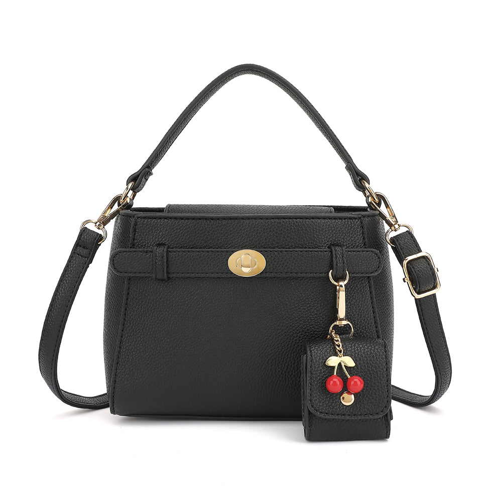 Satchel with Ear Bud Case and Charm - Charming Charlie