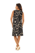 Chain-inspired Print Sleeveless A-Line Dress - Shoreline Wear, Inc.