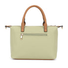 Double Handle Mid Size Satchel Two Tone with Crossbody Strap - Charming Charlie