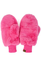 C.C Faux Fur Pop Top Mittens Gloves Shepherd Lining - Charming Charlie