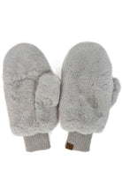 C.C Faux Fur Pop Top Mittens Gloves Shepherd Lining - Charming Charlie