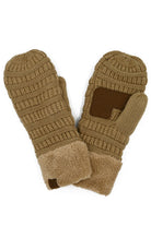 C.C Solid Color Knitted Mitten Gloves - Charming Charlie