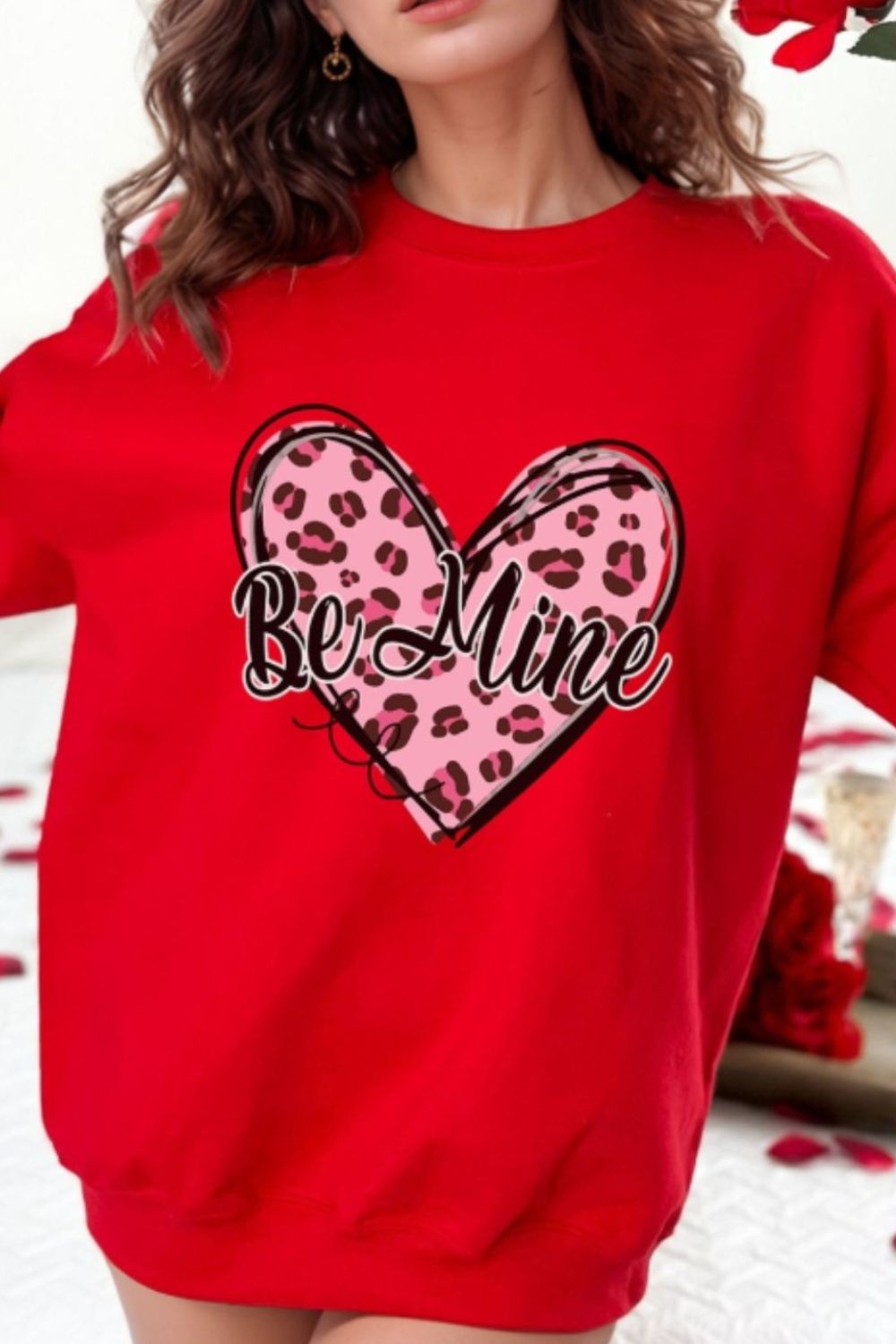 Valentine's Day BE MINE Heart Long Sleeve Sweatshirt - Charming Charlie