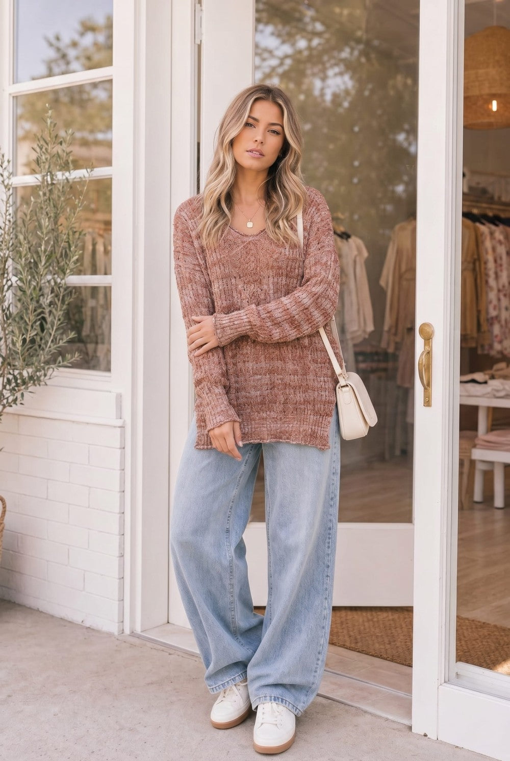 Cinnamon Spice Knit Sweater Top - Charming Charlie