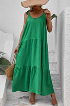 Tie-Shoulder Tiered Maxi Dress - Charming Charlie