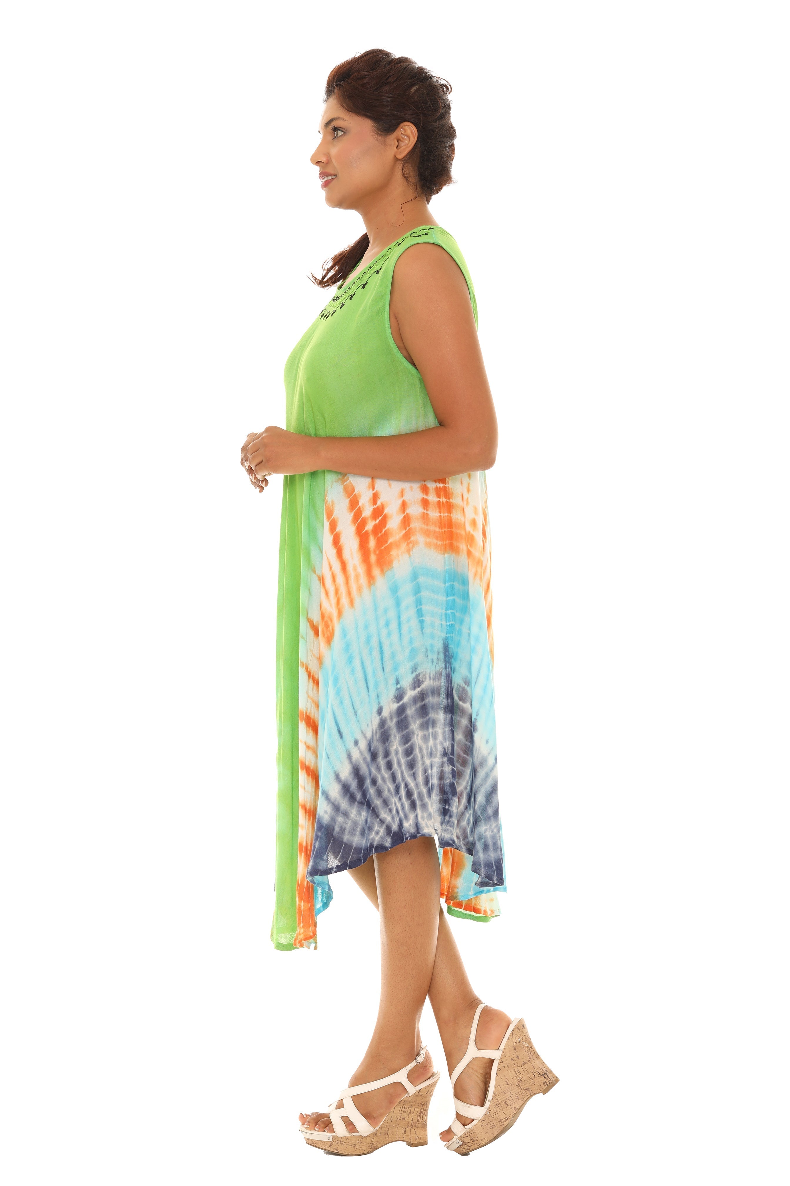 Tie Dye Rayon Sundress - Shoreline Wear, Inc.