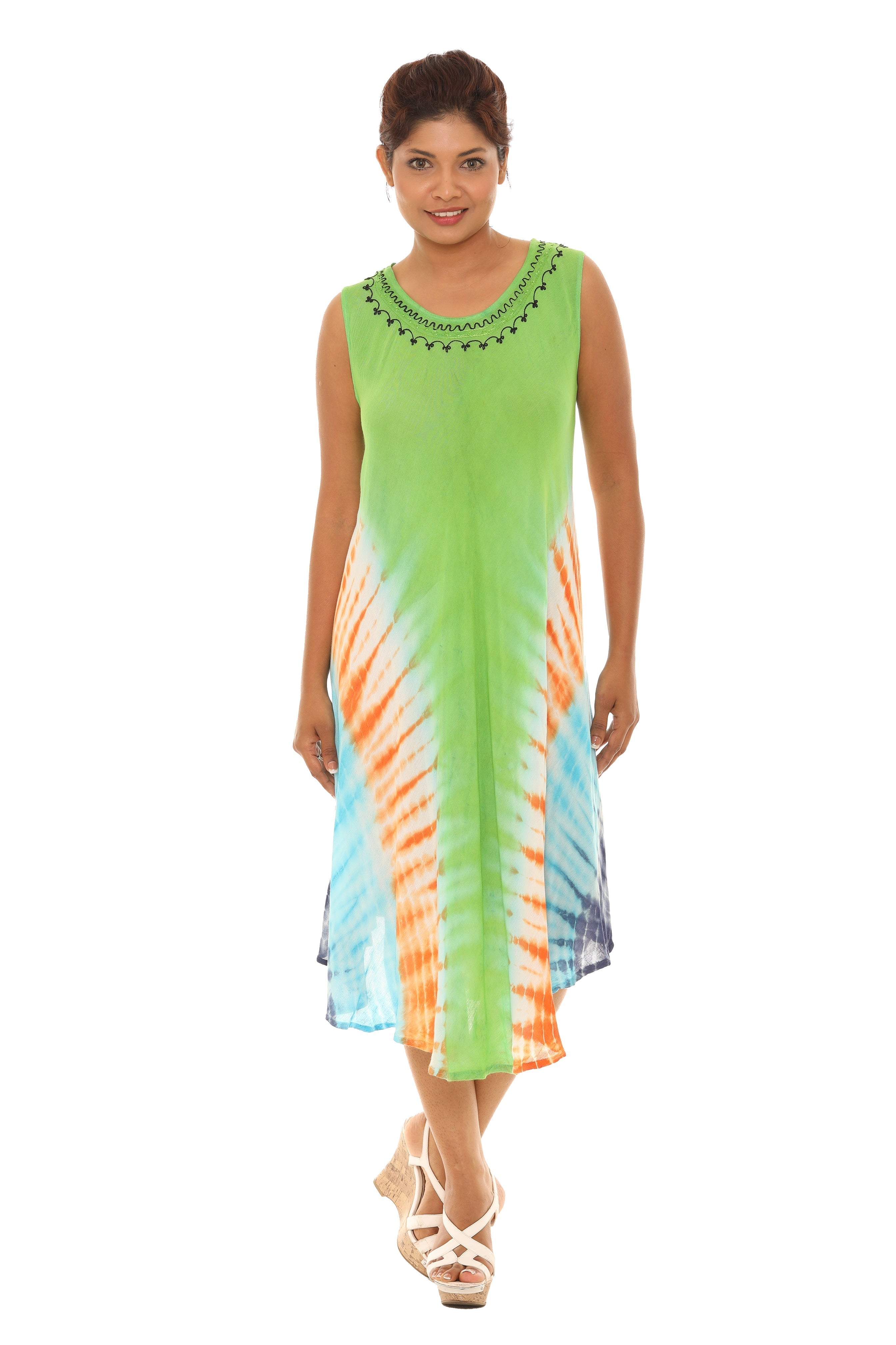 Tie Dye Rayon Sundress - Shoreline Wear, Inc.