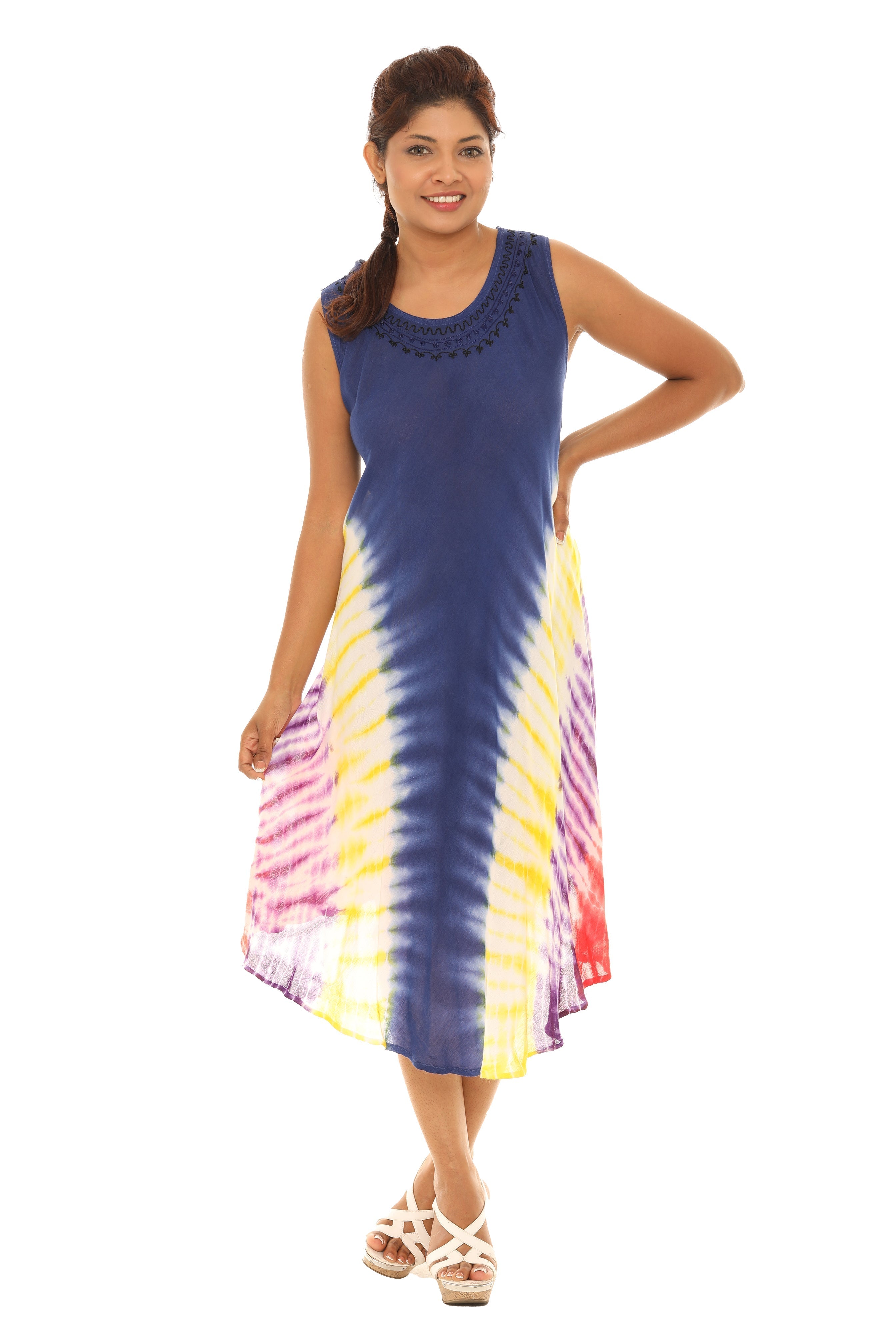 Tie Dye Rayon Sundress - Shoreline Wear, Inc.