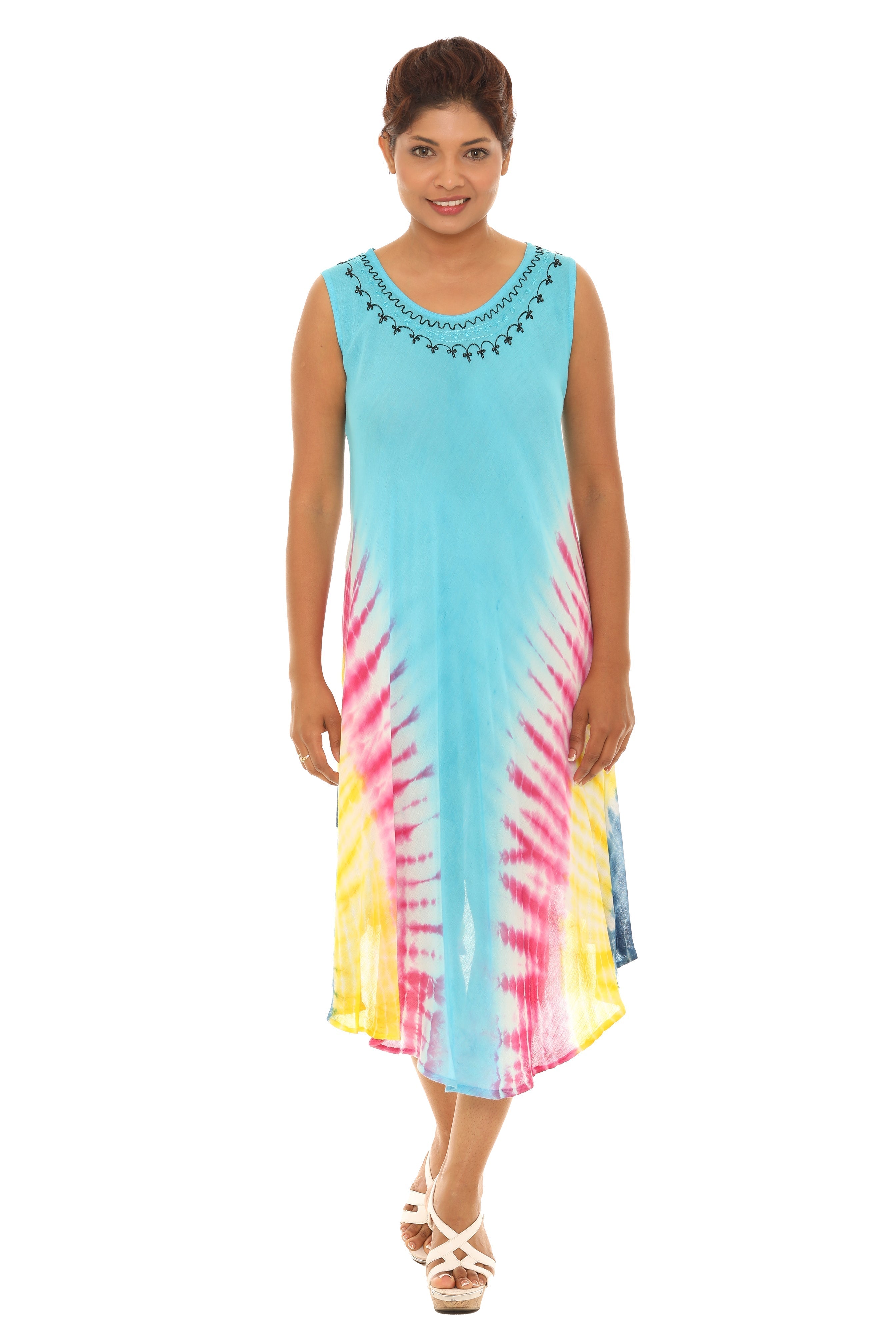 Tie Dye Rayon Sundress - Shoreline Wear, Inc.