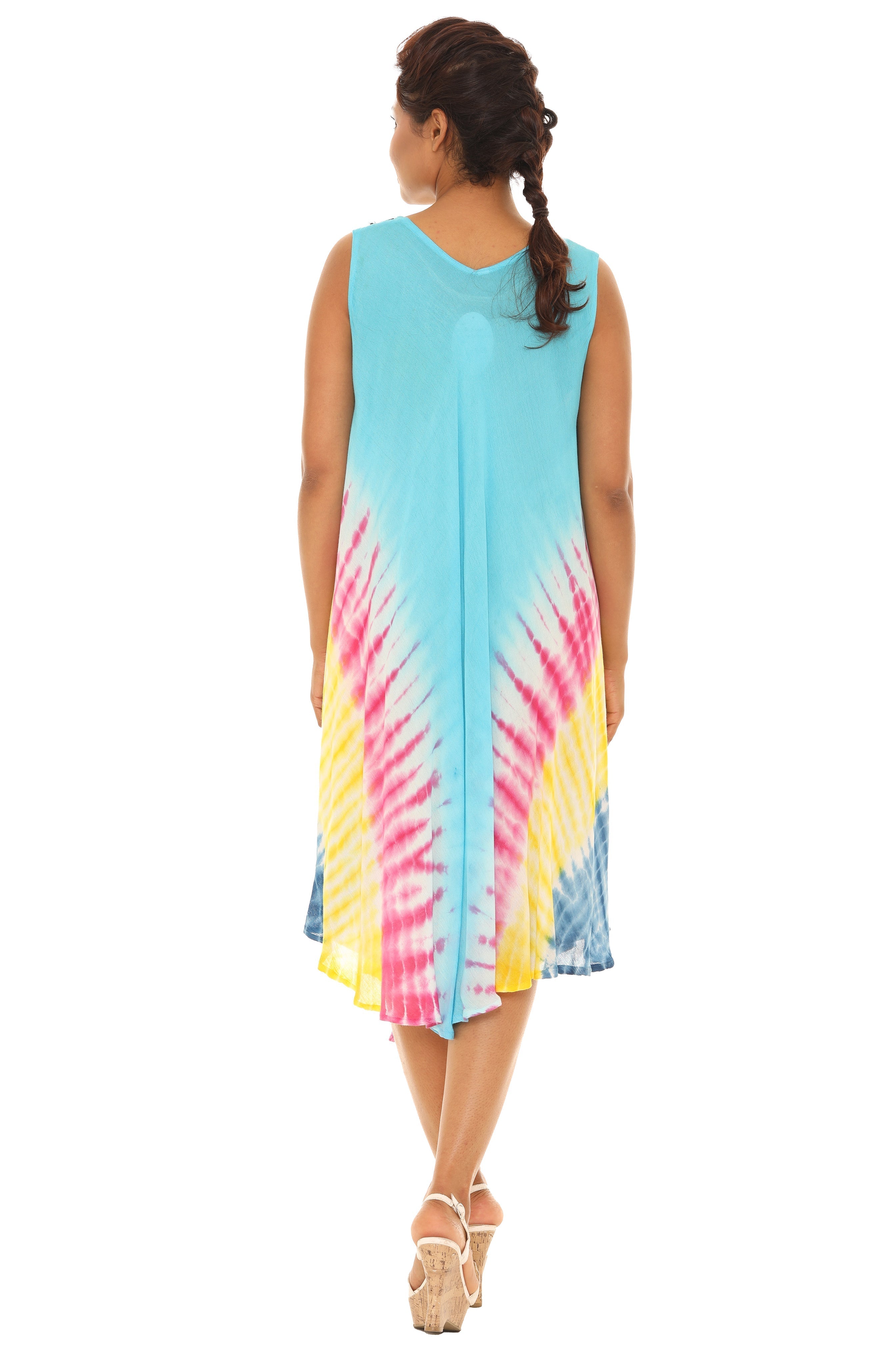 Tie Dye Rayon Sundress - Shoreline Wear, Inc.