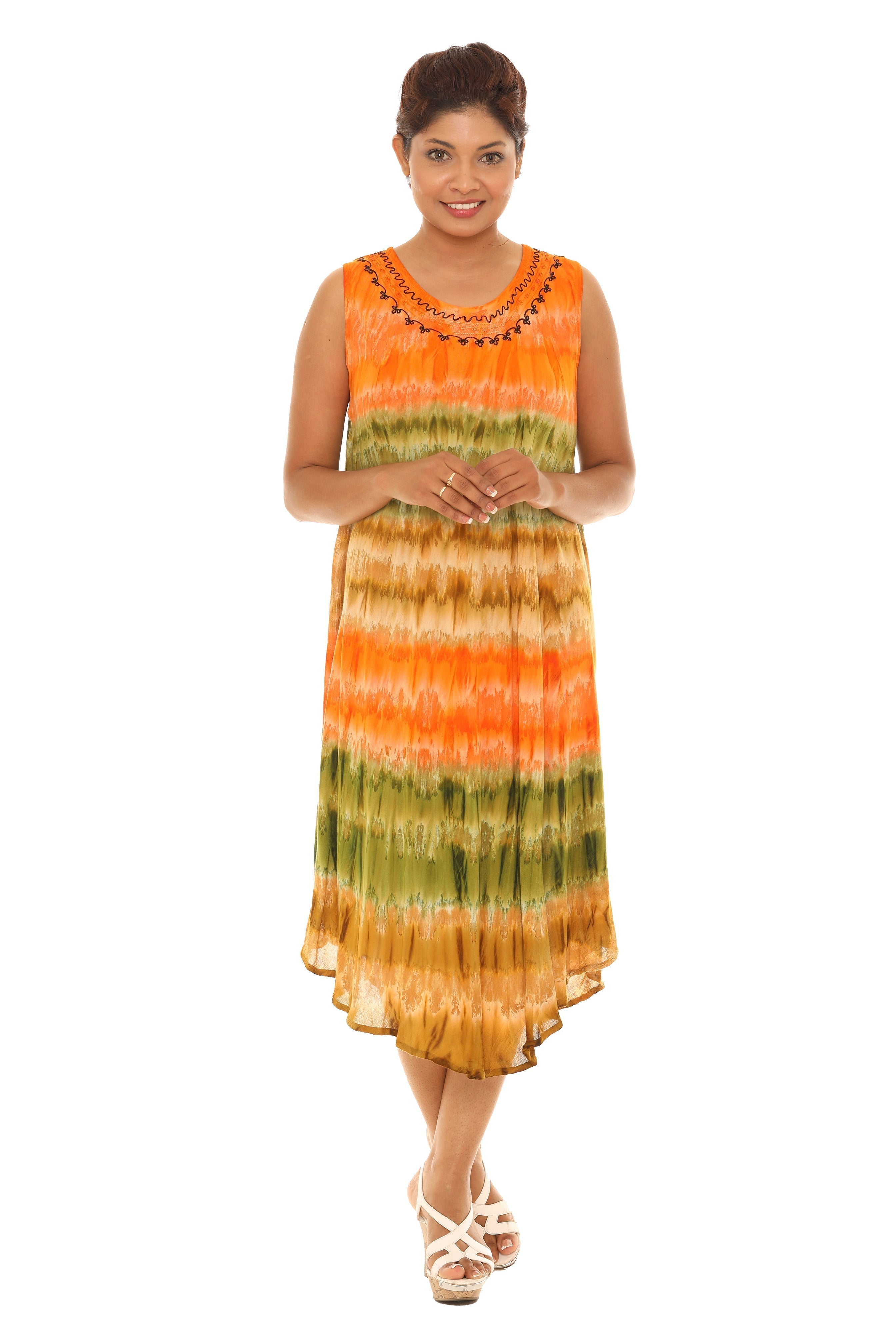 Tie Dye Rayon Sundress - Shoreline Wear, Inc.