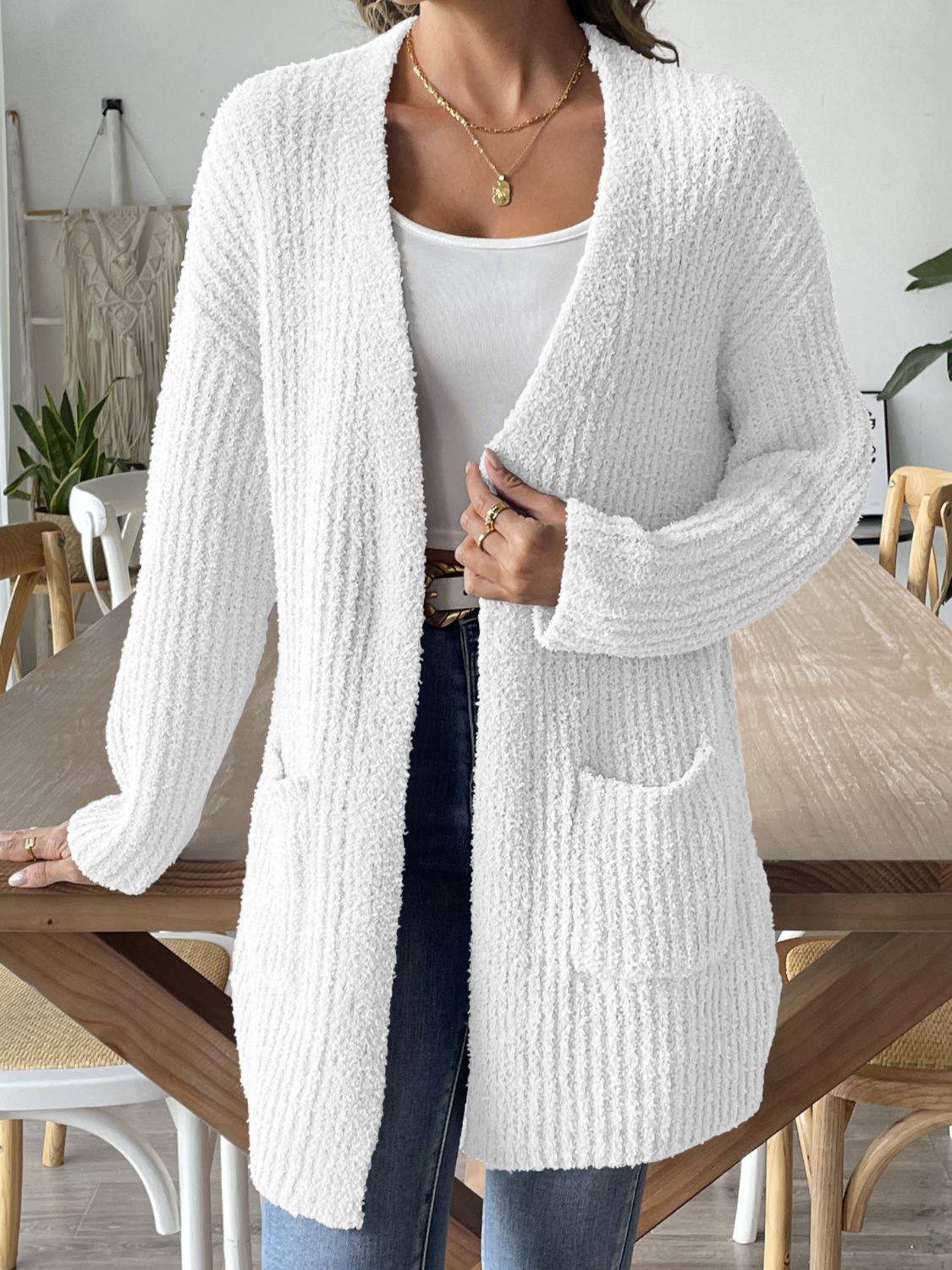 Open Front Long Sleeve Cardigan – Charming Charlie