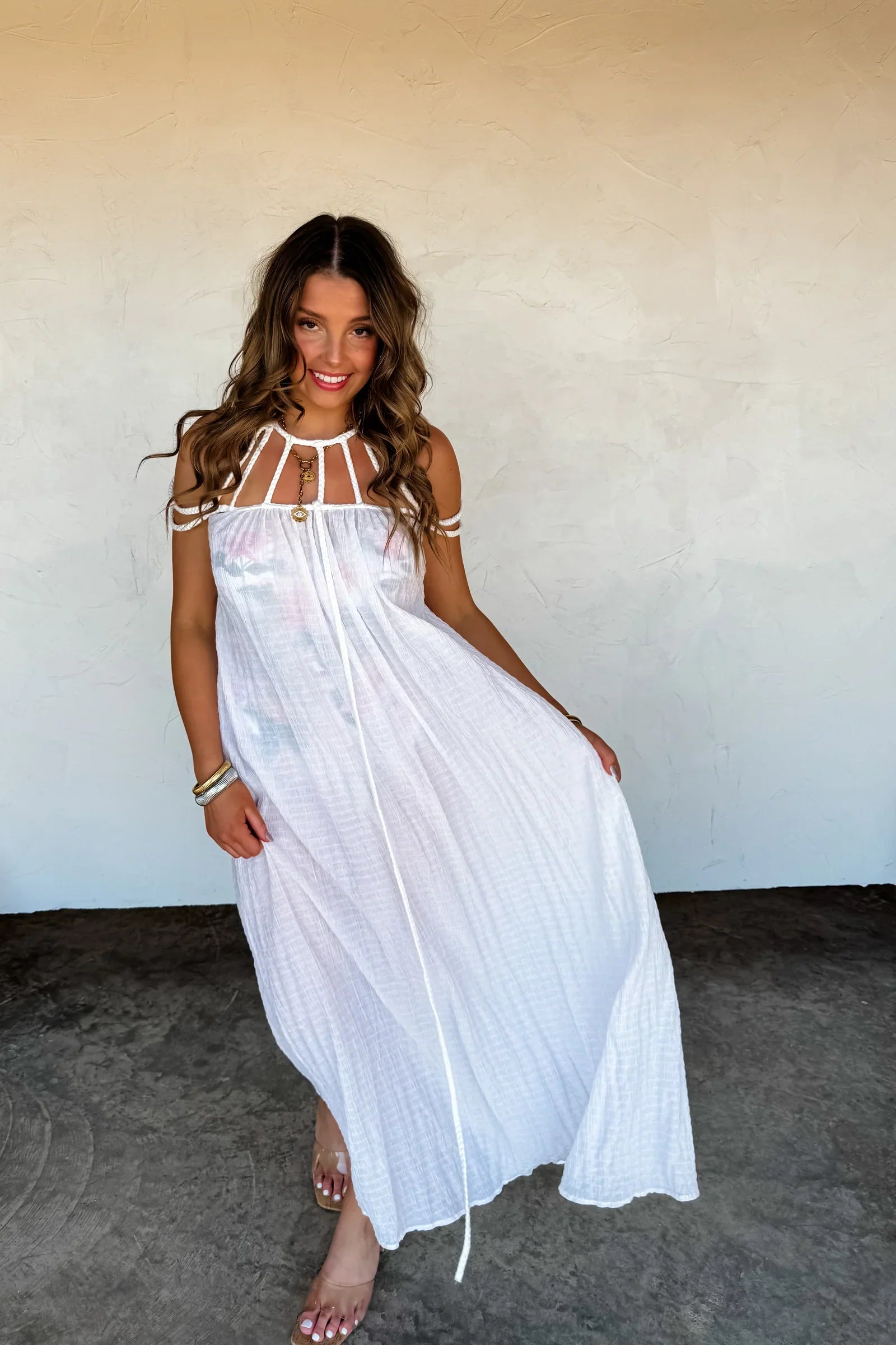 PREORDER: Ciao Bella Strappy Dress in Two Colors - Charming Charlie